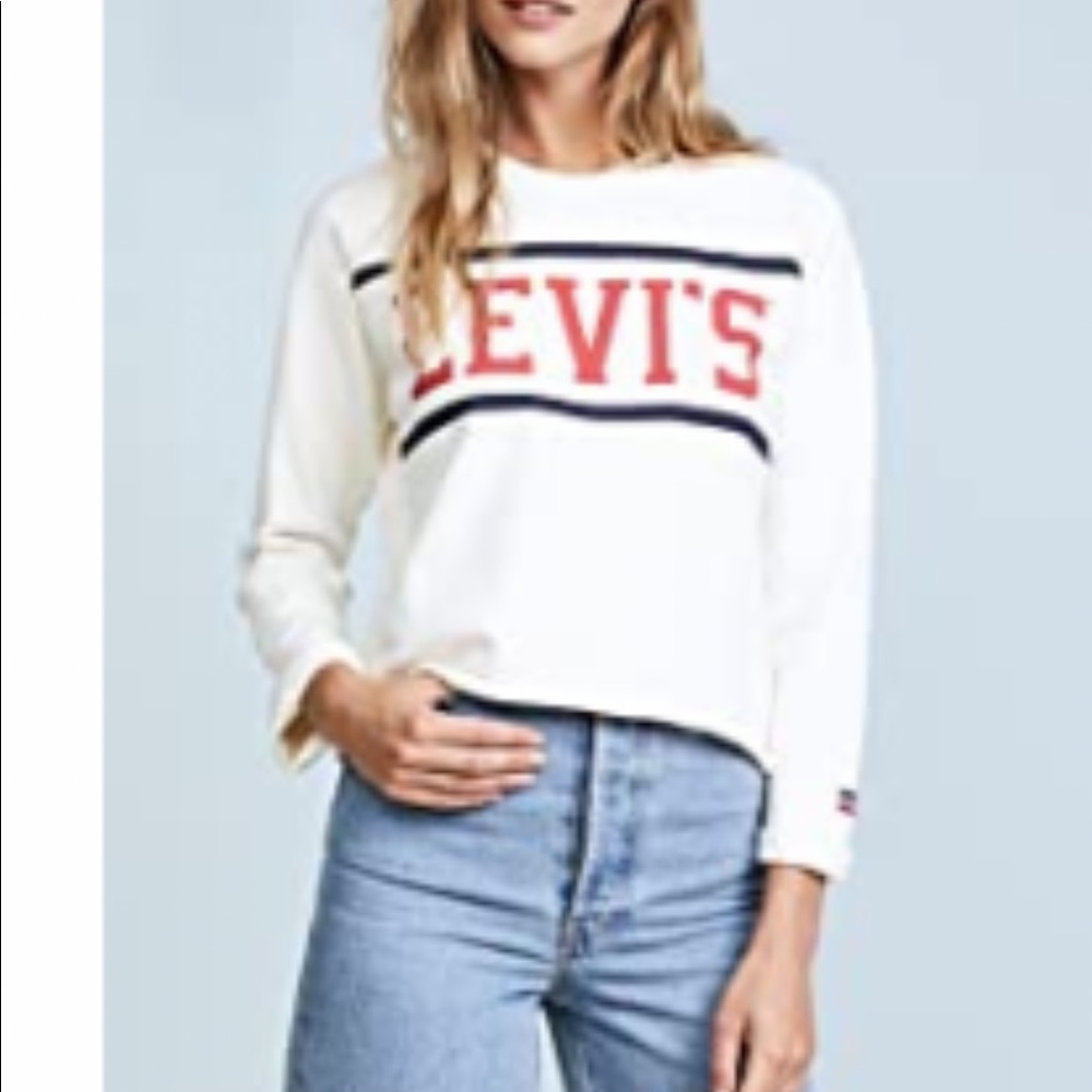 Levi’s logo chopped sweatshirt